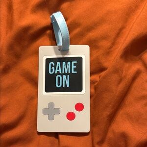 Retro Handheld Game Tag - Gray and Red